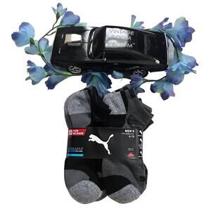 Puma NWT Cool Max 10 Pairs No Show Socks Men 6-12